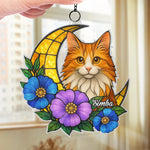 Custom Pet Photo Cat Lover Gifts - Personalized Acrylic Suncatcher Ornament