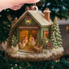 Custom Wood Ornament - Personalized Christmas Birthday Gifts For Women, Men - Chicken Love, Farm Life, Christmas Joy
