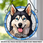 Custom Photo Window Hanging Suncatcher Ornament - Personalized Pet Memorial Sympathy Gifts For Dogs, Cats - Every Day Is A Pet Day