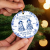 Custom Ceramic Ornament - Personalized Best Friend Christmas Birthday Gifts For Women, Besties, Sisters, BFF - Ghost Besties Forever