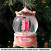 Custom Photo Acrylic Ornament - Personalized Christmas Best Friend Birthday Gifts For Women, Besties, Sisters, BFF - Snowy Days, Endless Friendship