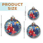 Custom Photo Acrylic Ornament - Personalized Christmas Birthday Gifts For Mom, Dad, Kids - Our Starry Christmas