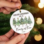 Family Is Like A Christmas Tree, It Needs Love To Shine Bright - Family Personalized Custom 3D Inflated Effect Printed Ornament - Ceramic Round Shaped - Christmas Gift For Family Members, First Christmas