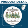 Family Is Like A Christmas Tree, It Needs Love To Shine Bright - Family Personalized Custom 3D Inflated Effect Printed Ornament - Ceramic Round Shaped - Christmas Gift For Family Members, First Christmas