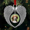 Custom Photo Metal Angel Wings Ornament - Personalized Pet Memorial Sympathy Gifts For Dogs, Cats - Forever Loved, Never Forgotten