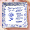 Custom Full-Print Jewelry Dish - Personalized Best Friend Birthday Gifts For Women, Besties, Sisters, BFF  - Blessed And Loved