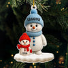 Custom Acrylic Ornament - Personalized Christmas Birthday Gifts For Mom, Grandma - Frosty Family Fun