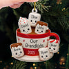 Custom Acrylic Ornament - Personalized Christmas Birthday Gifts For Grandpa, Grandma - Our Little Marshmallows