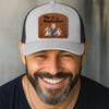 Custom Shaped Leather Patch Hat - Personalized Birthday Gifts For Dog Lovers, Dog Dad And Mom - Treat Dealer