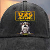 Custom Vintage Washed Denim Baseball Cap - Personalized Birthday Gifts For Dog Lovers, Dog Dad And Mom - Pug Trooper On Duty