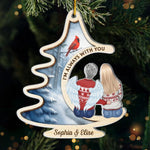 Custom Acrylic Ornament - Personalized Memorial Sympathy Gifts For Loss Of Mom, Dad - Beside You Always