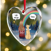 Custom Heart Glass Ornament -  Personalized Pet Christmas Memorial Sympathy Gifts For Dogs, Cats - Still With Me