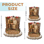 Custom Wood Ornament - Personalized Anniversary Christmas Wedding Gifts For Husband, Wife, Couple - Love Grows With The Years