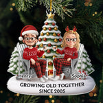 Custom Acrylic Ornament - Personalized Anniversary Christmas Wedding Gifts For Couple - Forever My Christmas Date