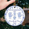 Custom Ceramic Ornament - Personalized Christmas Birthday Gifts For Mom, Dad, Kids - Where Love Lives