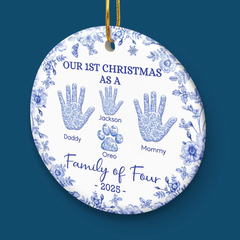 Custom Ceramic Ornament - Personalized Christmas Birthday Gifts For Mom, Dad, Kids - Where Love Lives