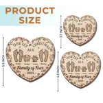 Custom Wood Ornament - Personalized Christmas Birthday Gifts For Mom, Dad, Kids - Home Is Together
