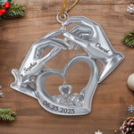 Custom Acrylic Ornament - Personalized Anniversary Christmas Wedding Gifts For Husband And Wife, Him And Her - A Love To Cherish Forever