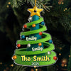 Custom Acrylic Ornament - Personalized Christmas Birthday Gifts For Mom, Dad, Kids - Our Family Tree
