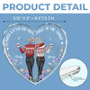 Custom Heart Glass Ornament - Personalized Christmas Best Friend Birthday Gifts For Women, Besties, Sisters, BFF - Sisters By Choice