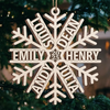 Custom Wood Ornament - Personalized Christmas Birthday Gifts For Mom, Dad, Kids - Snowed In With Love