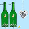 Custom Wine Bottle Wind Chime - Personalized Best Friend Birthday Gifts For Women - Sisters Bloom Together In Love