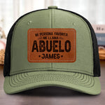 Sombrero Con Parche De Cuero Con Forma Personalizada - Regalos De Cumpleaños Personalizados Para Grandpa - Abuelo Cariñoso Siempre A Tu Lado