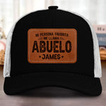 Sombrero Con Parche De Cuero Con Forma Personalizada - Regalos De Cumpleaños Personalizados Para Grandpa - Abuelo Cariñoso Siempre A Tu Lado