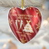 Custom Acrylic Ornament - Personalized Anniversary Christmas Wedding Gifts For Husband And Wife, Him And Her - Love Wrapped In Our First Christmas