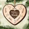 Custom Double Layer Wooden Ornament - Personalized Christmas Birthday Gifts For Mom, Dad, Kids - Pieces Of Our Heart