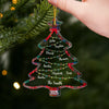 Custom Acrylic Ornament - Personalized Christmas Birthday Gifts For Mom, Dad, Kids - Family Roots, Festive Fruits