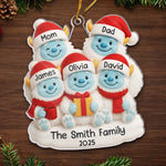 Custom Name Christmas Family Gifts - Personalized Ornament