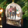 Custom Acrylic Ornament - Personalized Christmas Best Friend Birthday Gifts For Women, Besties, Sisters, BFF - Blessed With Friends