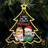 Custom Acrylic Ornament - Personalized Christmas Best Friend Birthday Gifts For Women, Besties, Sisters, BFF - Growing Old Friends Together