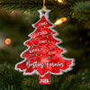 Custom Acrylic Ornament - Personalized Christmas Best Friend Birthday Gifts For Women, Besties, Sisters, BFF - Shining With Friendship