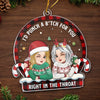 Custom Acrylic Ornament - Personalized Christmas Best Friend Birthday Gifts For Women, Besties, Sisters, BFF - Partners In Crime And Wine