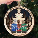 Custom Name Christmas Friend Gifts - Personalized 2 Layers Ornament