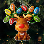 Custom Acrylic Ornament - Personalized Christmas Birthday Gifts For Mom, Dad, Kids - Our Reindeer Crew
