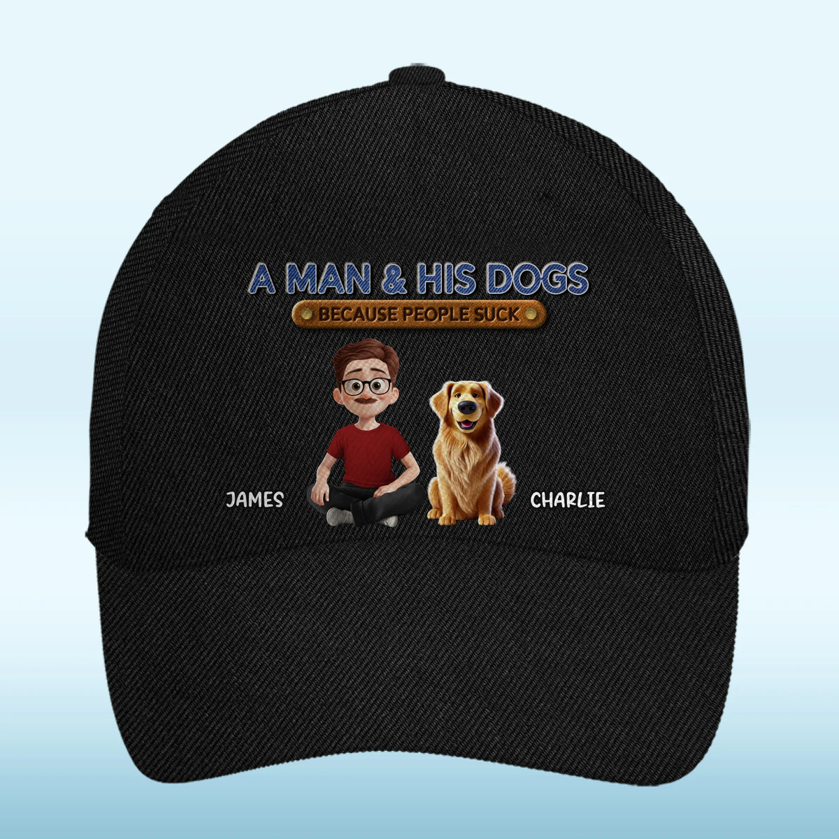 Custom Hat, All Over Print Classic Cap - Personalized Birthday Gifts For Dog Lovers, Dog Dad And Mom - The Pack’s Favorite Human