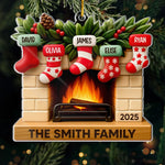 Custom Acrylic Ornament - Personalized Christmas Birthday Gifts For Family - Our Merry Stockings