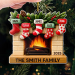 Custom Acrylic Ornament - Personalized Christmas Birthday Gifts For Family - Our Merry Stockings