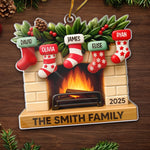 Custom Acrylic Ornament - Personalized Christmas Birthday Gifts For Family - Our Merry Stockings