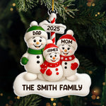 Custom Acrylic Ornament - Personalized Christmas Birthday Gifts For Mom, Dad, Kids - Together In The Snow