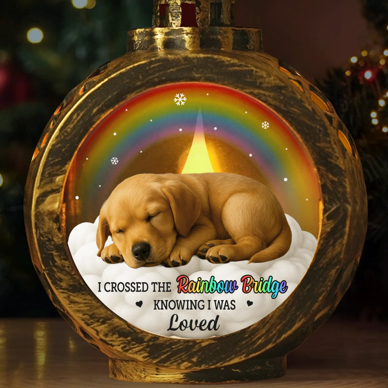 Custom Photo Candlelight Lantern Ornament - Personalized Pet Memorial Sympathy Gifts For Dogs, Cats - Until We Meet Again