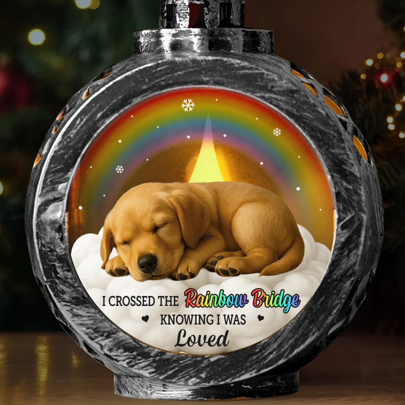 Custom Photo Candlelight Lantern Ornament - Personalized Pet Memorial Sympathy Gifts For Dogs, Cats - Until We Meet Again
