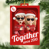 Custom Acrylic Ornament - Personalized Anniversary Christmas Wedding Gifts For Husband And Wife, Him And Her - Christmas Is Better With You