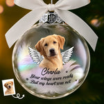 Custom Photo Ornament Ball - Personalized Pet Memorial Sympathy Gifts For Dog Lovers - Until We Meet Again