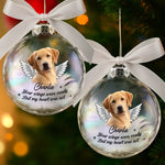 Custom Photo Ornament Ball - Personalized Pet Memorial Sympathy Gifts For Dog Lovers - Until We Meet Again