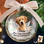 Custom Photo Ornament Ball - Personalized Pet Memorial Sympathy Gifts For Dog Lovers - Until We Meet Again