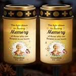 Custom Photo Solar Stake Lights - Personalized Memorial Sympathy Gifts For Loss Of Mom, Dad - Guiding Me Home With Your Love